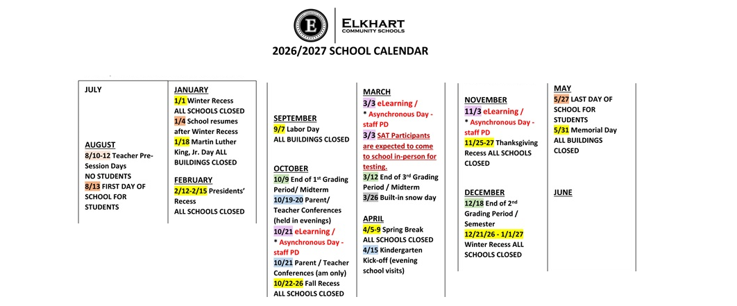District School Academic Calendar Key for Beardsley Elementary School
