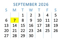 District School Academic Calendar for Beardsley Elementary School for September 2026