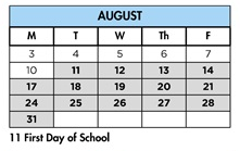 District School Academic Calendar for Capri Elementary for August 2026