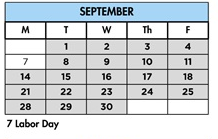 District School Academic Calendar for Capri Elementary for September 2026