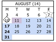 District School Academic Calendar for Lassen View Elementary for August 2026