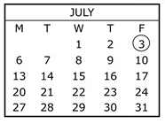 District School Academic Calendar for Lassen View Elementary for July 2026