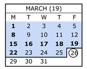 District School Academic Calendar for Lassen View Elementary for March 2027