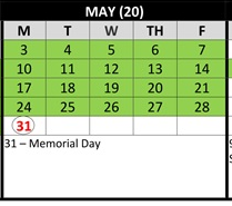 District School Academic Calendar for Heritage K-8 Charter for May 2027