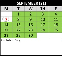 District School Academic Calendar for Heritage K-8 Charter for September 2026