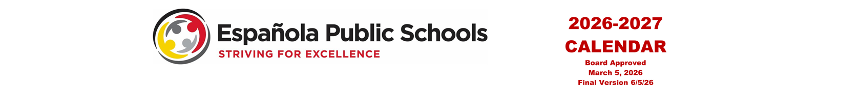 District School Academic Calendar for Mountain View Elem