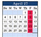 District School Academic Calendar for Van Stone Elementary for April 2027