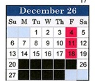 District School Academic Calendar for Van Stone Elementary for December 2026