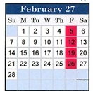 District School Academic Calendar for Van Stone Elementary for February 2027