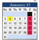 District School Academic Calendar for Van Stone Elementary for January 2027