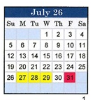 District School Academic Calendar for Van Stone Elementary for July 2026