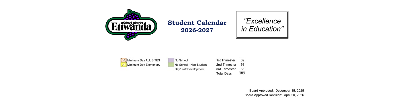 District School Academic Calendar Key for Etiwanda Intermediate
