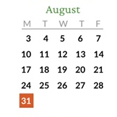 District School Academic Calendar for Charlemagne At Fox Hollow Elementary School for August 2026