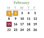District School Academic Calendar for Charlemagne At Fox Hollow Elementary School for February 2027