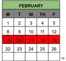 District School Academic Calendar for Matsumoto (tom) Elementary for February 2027