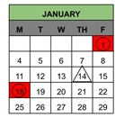 District School Academic Calendar for Matsumoto (tom) Elementary for January 2027