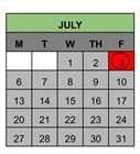 District School Academic Calendar for Matsumoto (tom) Elementary for July 2026