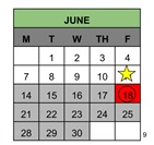 District School Academic Calendar for Matsumoto (tom) Elementary for June 2027