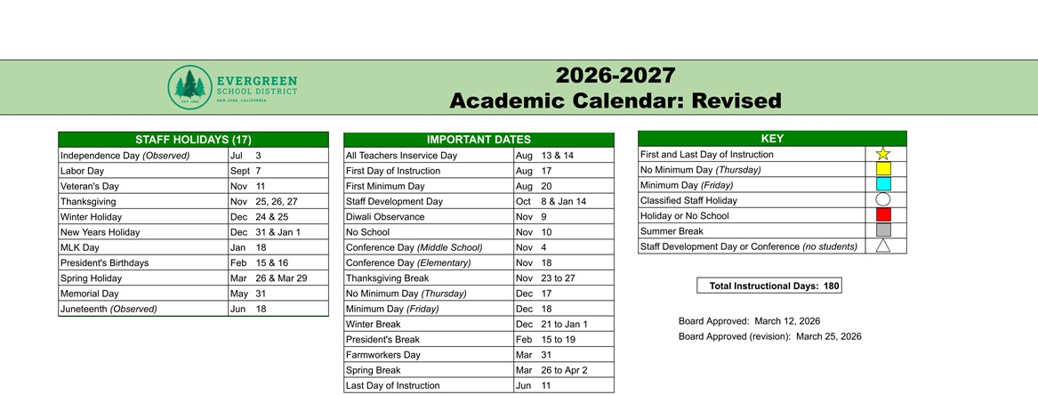 District School Academic Calendar Key for Matsumoto (tom) Elementary