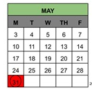District School Academic Calendar for Matsumoto (tom) Elementary for May 2027