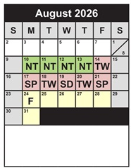 District School Academic Calendar for Langley High for August 2026
