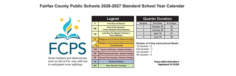 District School Academic Calendar Key for Langley High