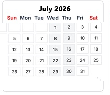 District School Academic Calendar for Fall River Elementary for July 2026