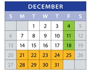 District School Academic Calendar for Camelot Elementary School for December 2026