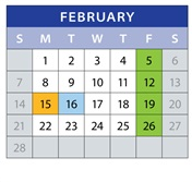 District School Academic Calendar for Camelot Elementary School for February 2027
