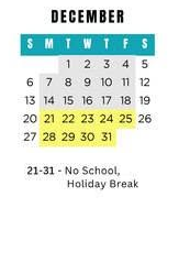 District School Academic Calendar for Neithercut Elementary School for December 2026