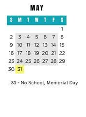 District School Academic Calendar for Neithercut Elementary School for May 2027
