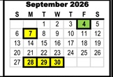 District School Academic Calendar for Clemmons Elementary for September 2026