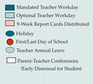 District School Academic Calendar Legend for Catawba Heights Elementary