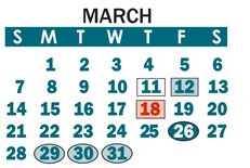 District School Academic Calendar for Catawba Heights Elementary for March 2027