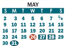 District School Academic Calendar for Catawba Heights Elementary for May 2027