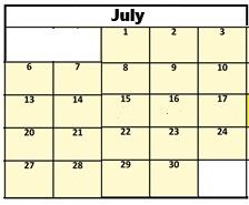 District School Academic Calendar for Rosecrest School for July 2026