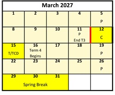 District School Academic Calendar for Rosecrest School for March 2027