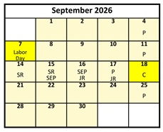 District School Academic Calendar for Rosecrest School for September 2026