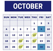 District School Academic Calendar for Langlade Elementary for October 2026