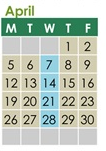 District School Academic Calendar for Horizon Elementary for April 2027