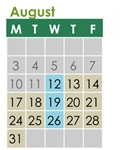 District School Academic Calendar for Horizon Elementary for August 2026