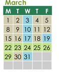 District School Academic Calendar for Horizon Elementary for March 2027