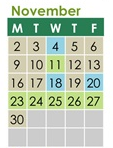 District School Academic Calendar for Horizon Elementary for November 2026