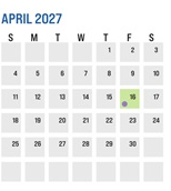 District School Academic Calendar for Tanglewood Middle for April 2027
