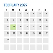 District School Academic Calendar for Tanglewood Middle for February 2027