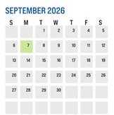 District School Academic Calendar for Tanglewood Middle for September 2026