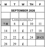 District School Academic Calendar for Hollydale Elementary School for September 2026