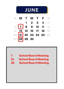 District School Academic Calendar for Harden Elementary School for June 2027