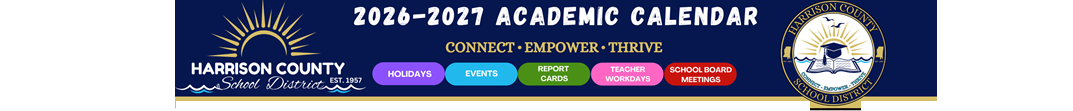 District School Academic Calendar for Harden Elementary School