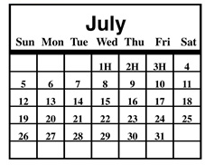 District School Academic Calendar for Lime Street Elementary for July 2026